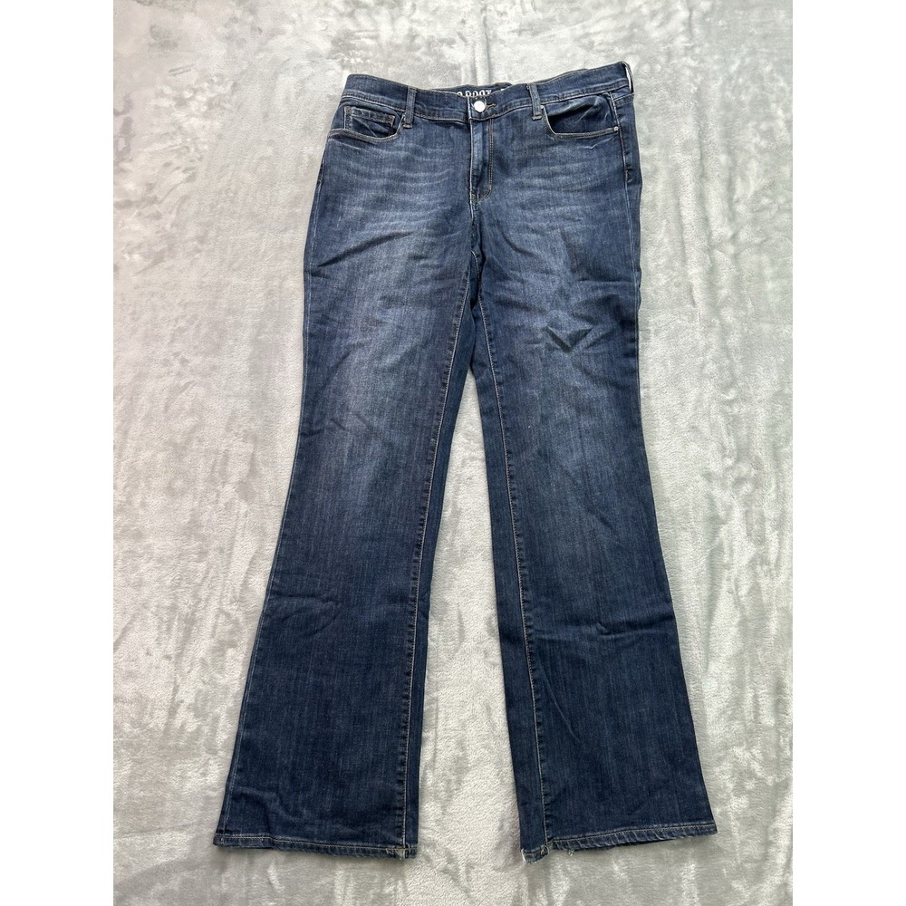 DKNY Jeans Y2K Womens Sz 10x32 Blue Soho BootCut Western Cowgirl Distressed Fade